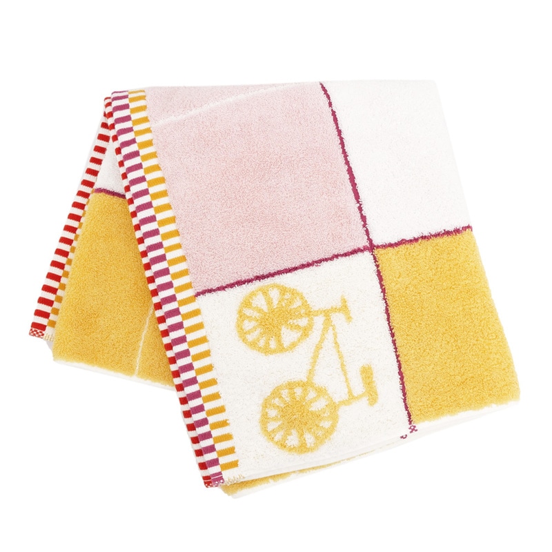 名東】【HERMES】エルメス タオル カバン イエロー ピンク ホワイト 綿