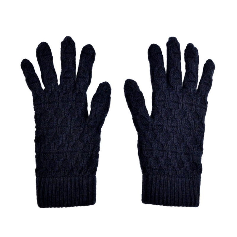 HERMES カシミヤ手袋 トリ・マイヨン メンズ M シェーヌダンクル HERMES - 未使用品▽HERMES エルメス トリ・マイヨン シェーヌダンクル