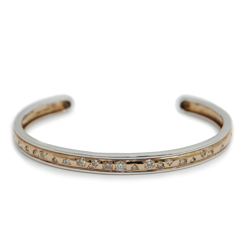 名東】【KASHIKEY】カシケイ メランジェ ブレスレット K18 WG PG