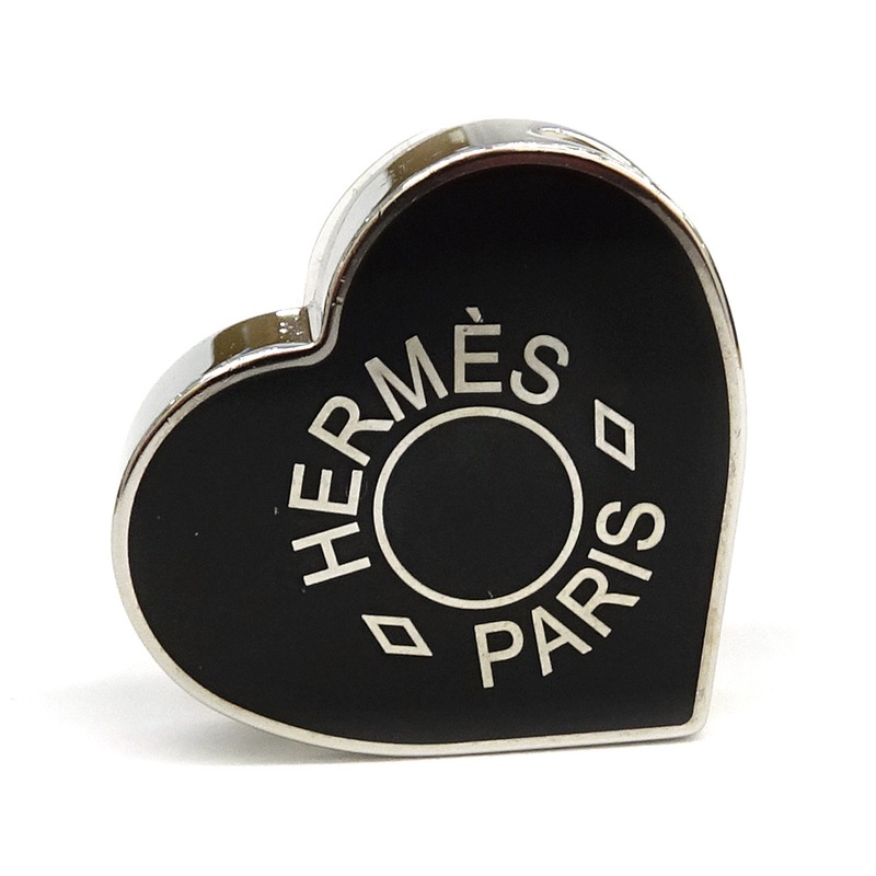 HERMES ハート　ツイリーリング 栄】【HERMES】エルメス ツイリーリング ハート型 メタル シルバー