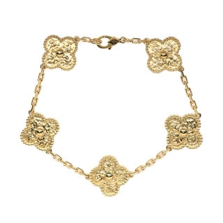 ��̾�Ų��ۡ�VAN CLEEF&ARPELS�ۥ����󥯥꡼��&�����ڥ� ������ơ�������ϥ�֥� �֥쥹��å� 5������� VCARO1IE00 750YG ��������������� ���奨�꡼����š�