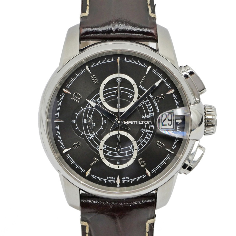 名東】【HAMILTON】ハミルトン レイルロード クロノグラフ H406160 裏