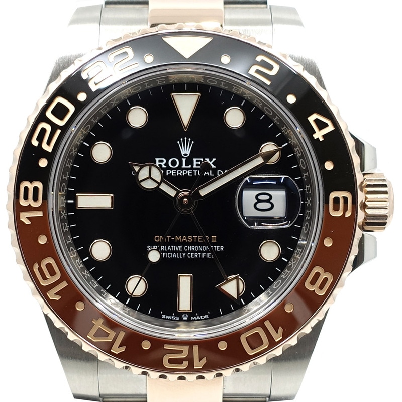 �ڱɡۡ�ROLEX�ۥ���å��� GMT�ޥ�����2 40mm 126711CHNR �����ॷ�ꥢ�� SS RG �֥�å�ʸ���� ��ư���� �ӻ��� ��� ���� Ȣ �ݾڽ����š�