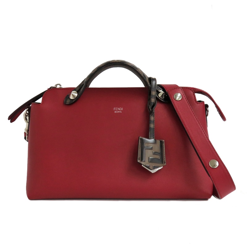 名古屋】【FENDI】フェンディ バイザウェイ ミディアム レザー レッド