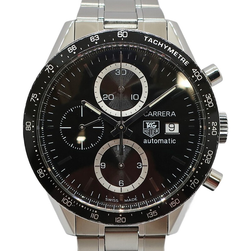 ��ŷ��ۡ�TAGHEUER�ۥ����ۥ��䡼 ����� �����Υ���� CV2010 �֥�å� ��� SS ��ư���� �ӻ��ס�OH���ž夲�Ѥߡۡ���š�