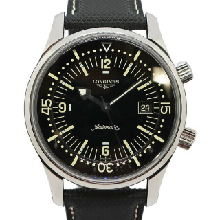 ��ŷ��ۡ�LONGINES�ۥ��󥸥� �쥸����ɥ����С��ǥ��� L3.674.4.50.0 �֥�å� SS ��С� ��� �ӻ��� ��ư��������š�