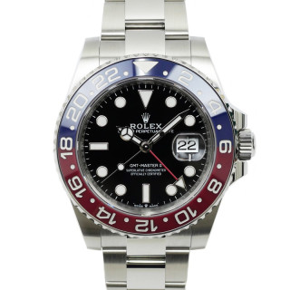 【名東】【ROLEX】ロレックス GMTマスター2 126710BLRO 赤青 オイスターブレス SS ブラック文字盤 ペプシ 腕時計 自動巻 メンズ【新品】【未使用】【中古】
