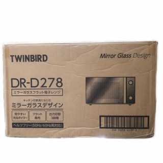 ��̾��ۡ�TWINBIRD�ۥĥ���С��� �ߥ顼���饹 �ե�å��Żҥ�� DR-D278 �֥�å� �Ų����ʡ�̤���ѡۡ���š�