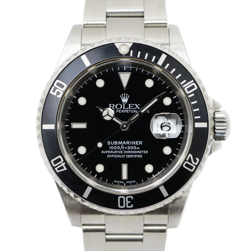 ��̾��ۡ�ROLEX�ۥ���å��� ���֥ޥ꡼�� �ǥ��� 16610 P�� �֥�å�ʸ���� SS ��ư���� ��� �� �ӻ��ס�OH�ѡۡ���š�