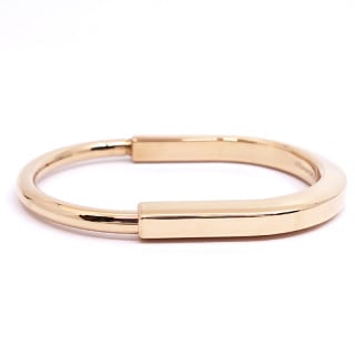 【栄】【TIFFANY】ティファニー K18PG ロック バングル ブレスレット 750PG レディース 地金【仕上げ済】【中古】