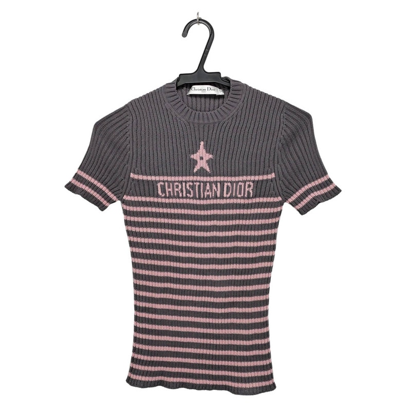 名東】【CHRISTIAN DIOR】ディオール 半袖ニットディオリヴィエラ