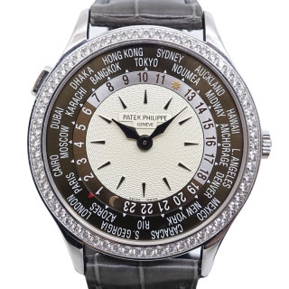 �ڱɡۡ�PATEK PHILIPPE�ۥѥƥå� �ե���å� ����ץꥱ������� ���ɥ����� �ӻ��� 7130G-001 2014ǯ 750WG �쥶�� ������ �֥饦�� Ȣ ������ƥ�����š�
