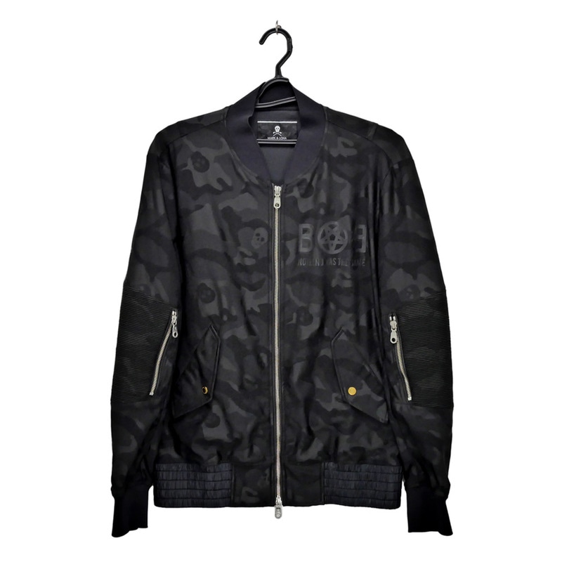 名東】【MARK&LONA】マークアンドロナ ブルゾン 迷彩柄 ブラック 黒 L