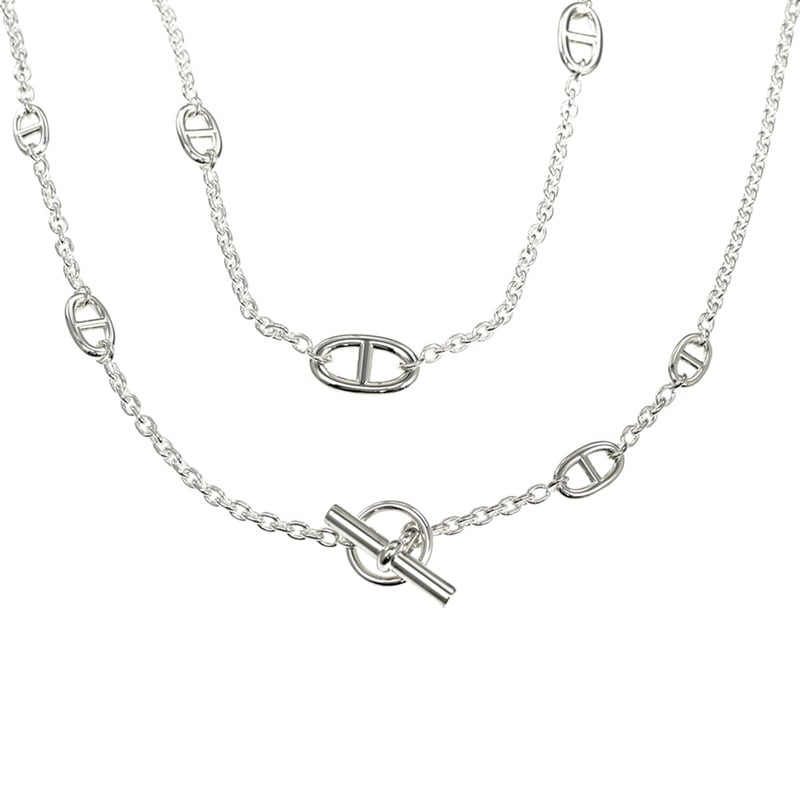 名東】【HERMES】エルメス ネックレス シェーヌダンクル ファラン