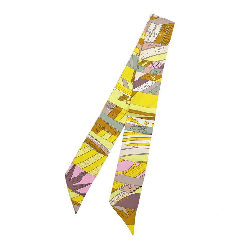 名東】【HERMES】エルメス ツイリー 新たなる占星術 イエロー系 マルチ