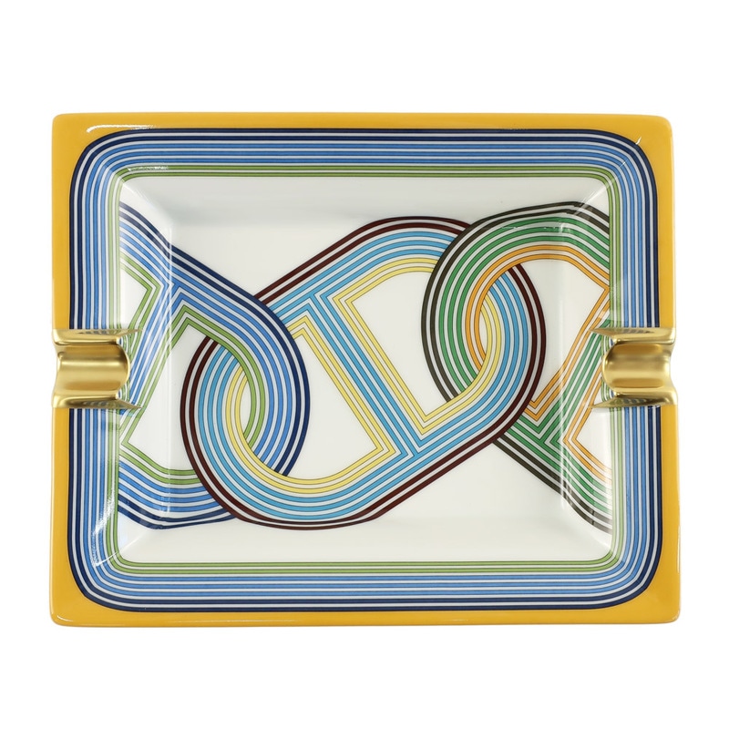 天白】【HERMES】エルメス アッシュトレイ 灰皿 Circuit 24 サーキット