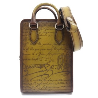 �ڱɡۡ�BERLUTI�ۥ٥��åƥ� �ץ�ߥ����塼�� ����С� �ϥ�ɥХå� 2WAY 299190 �����ͥ����쥶�� ���������� �֥饦�� ����С���� ��˥��å��� ��¸�ޡ���š�