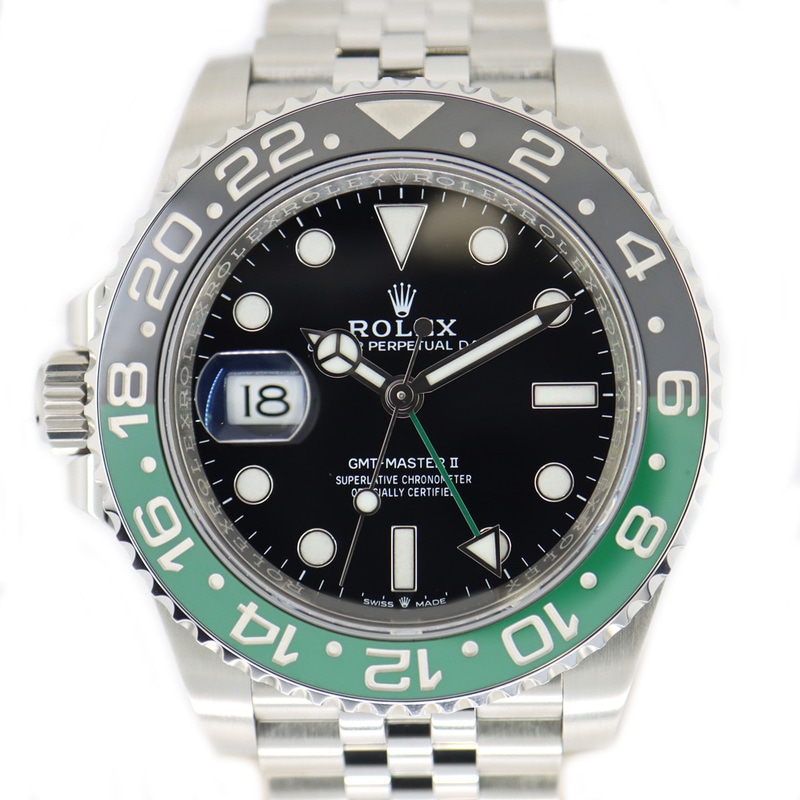 栄】【ROLEX】ロレックス GMTマスター2 126720VTNR ブラック グリーン