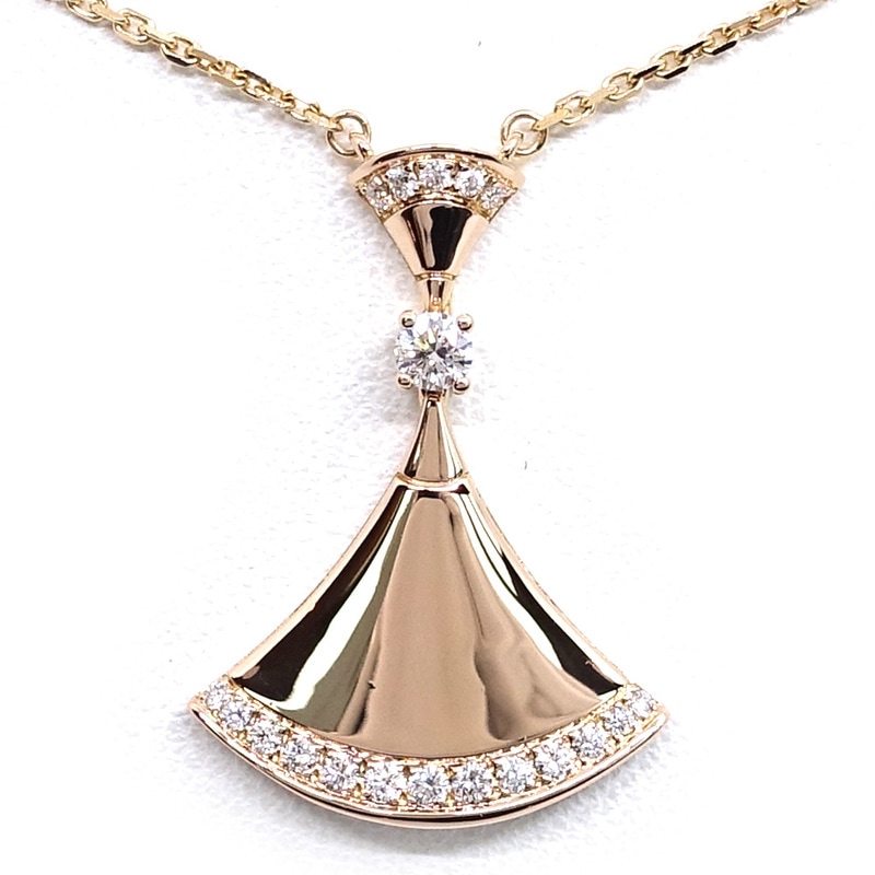 �ڱɡۡ�BVLGARI�ۥ֥륬�� K18PG �ǥ��������ɥ꡼�� ��������� �ͥå��쥹 350063 750PG ���奨�꡼ �ǥ����Сڻž夲�ѡۡ���š�