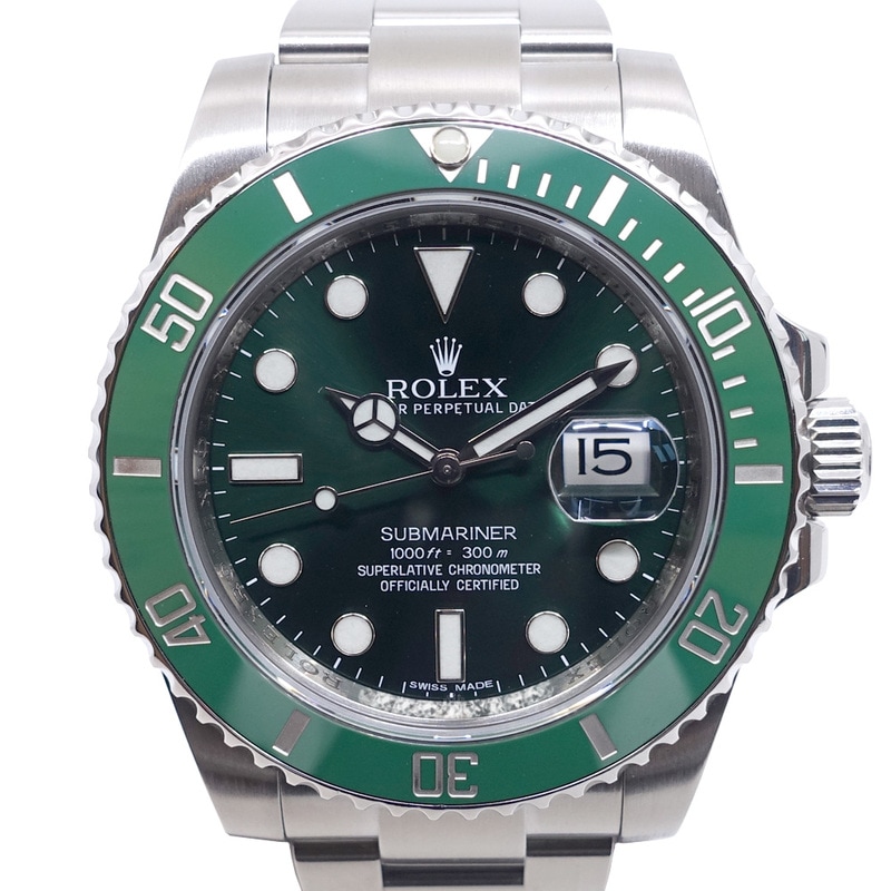 �ڱɡۡ�ROLEX�ۥ���å��� �ӻ��� ���֥ޥ꡼�ʥǥ��� 116610LV ���꡼�� SS ��ư���� ������ ��� ���ΤΤߡڻž夲�ѡۡ���š�