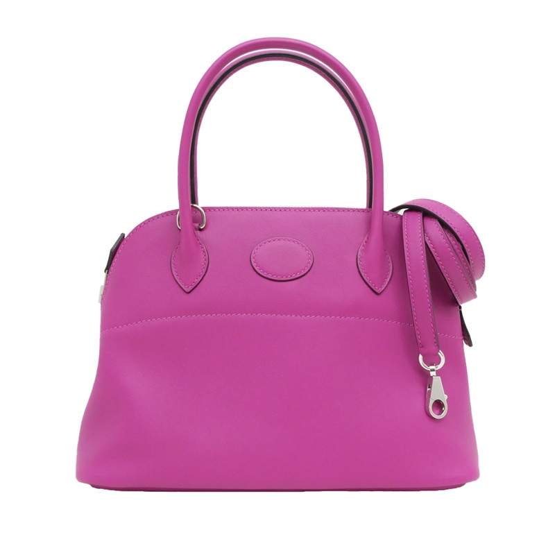 名東】【HERMES】エルメス ボリード27 ショルダーバッグ ハンド ローズ