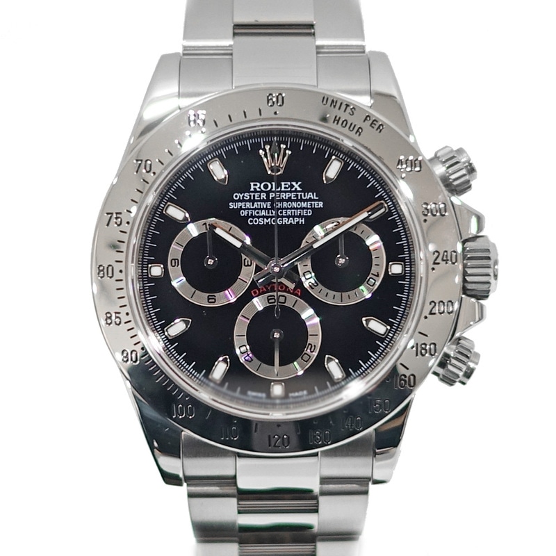 �ڱɡۡ�ROLEX�ۥ���å��� �����⥰��եǥ��ȥ� �ӻ��� 116520 2011ǯ ������ �֥�å� SS ���� ��󥺡�OH���ž夲�Ѥߡۡ���š�