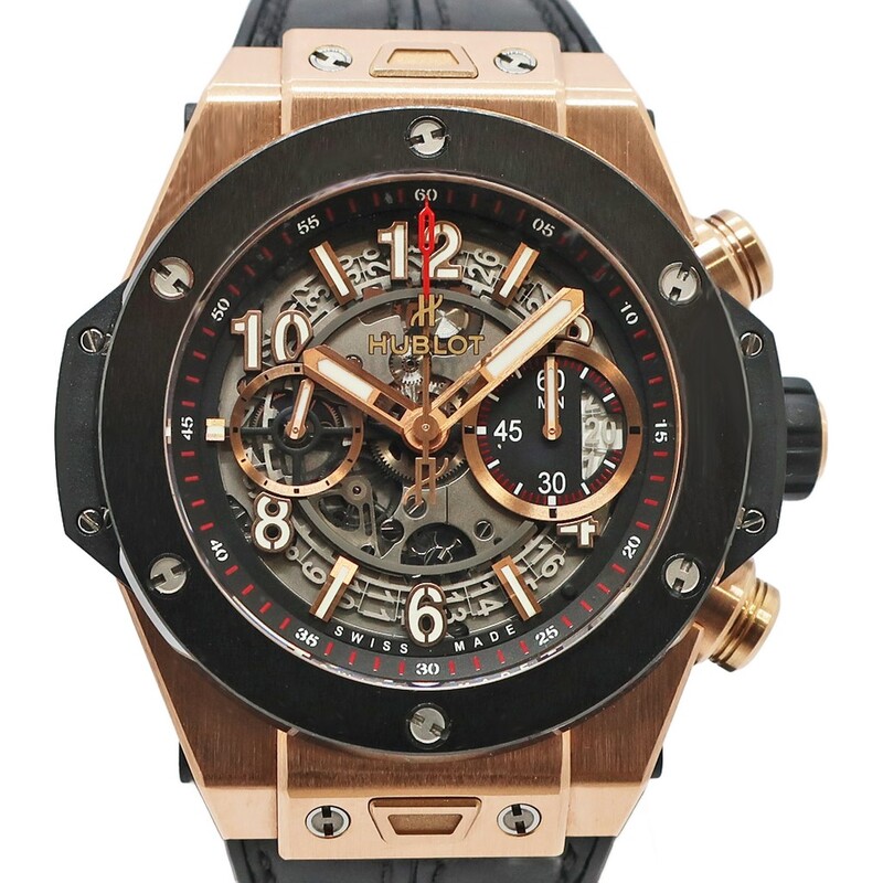 天白】【HUBLOT】ウブロ ビッグバン ウニコ キングゴールド セラミック