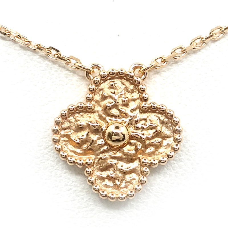 �ڱɡۡ�VAN CLEEF&ARPELS�ۥ����󥯥꡼�ա������ڥ� K18PG ������ơ�������ϥ�֥� �ͥå��쥹 �ƥ������㡼�� �ߥ⥶ 750PG ���奨�꡼ VCARN9ZS00����š�