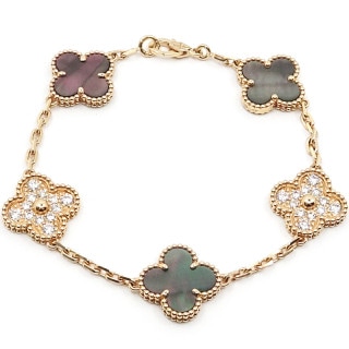 �ڱɡۡ�VAN CLEEF&ARPELS�ۥ����󥯥꡼�ա������ڥ� K18PG ������ơ�������ϥ�֥� 5������� ��������� MOP �֥쥹��å� ���奨�꡼ VCARP2R100����š�