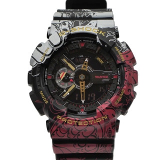 【名東】【CASIO】カシオ G-SHOCK ワンピース コラボモデル GA-110JOP-1A4JR ブラック デジタル メンズ 腕時計【中古】