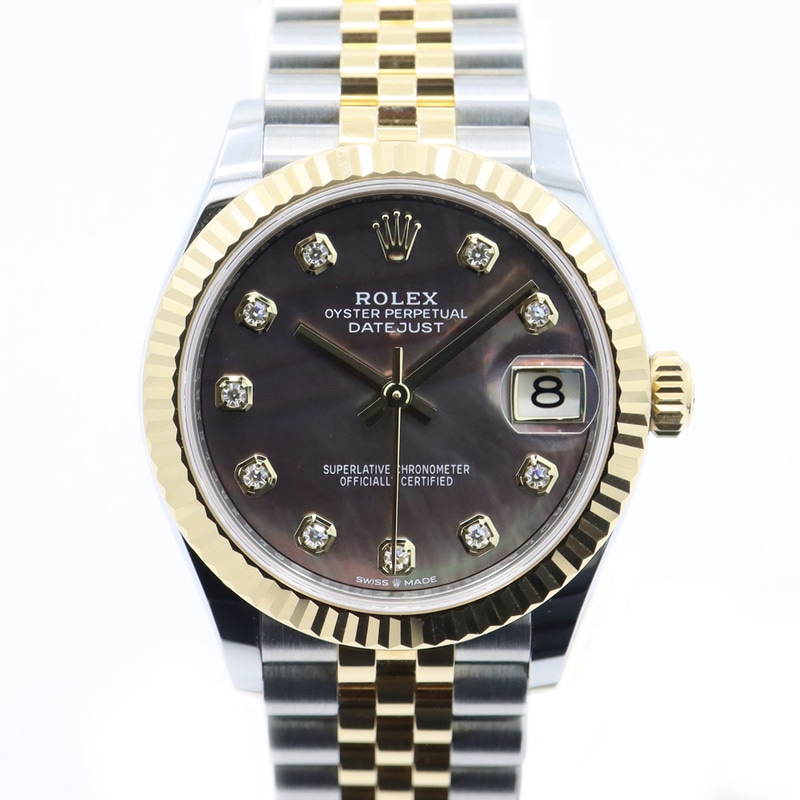 �ڱɡۡ�ROLEX�ۥ���å��� �ǥ��ȥ��㥹�� 31 278273NG �֥�å� ������ 10P������ ��ǥ����� �ӻ��ס���š�