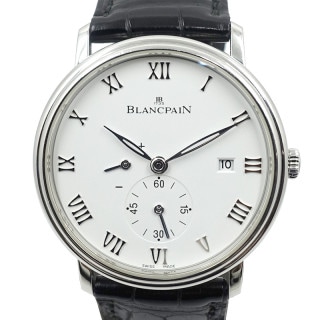 �ڱɡۡ�BLANCPAIN�ۥ֥��ѥ� �ӻ��� ������� ����ȥ饹��� 6606-1127-55B �ۥ磻�� SS �괬�� ���  ��������š�
