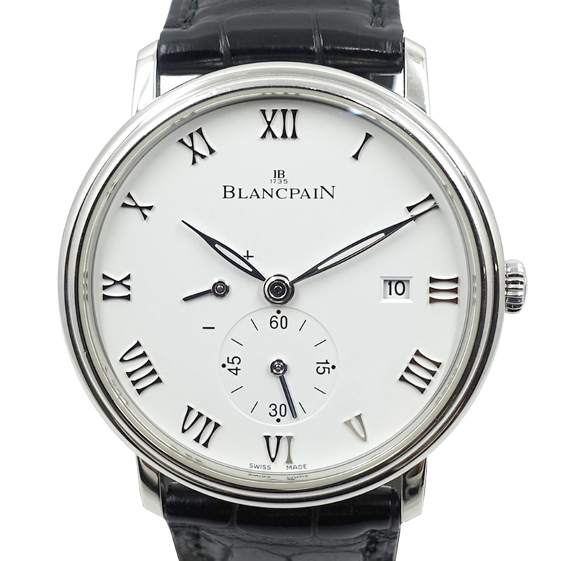 �ڱɡۡ�BLANCPAIN�ۥ֥��ѥ� �ӻ��� ������� ����ȥ饹��� 6606-1127-55B �ۥ磻�� SS �괬�� ���  ��������š�
