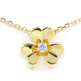 �ڱɡۡ�VAN CLEEF&ARPELS�ۥ����󥯥꡼�ա������ڥ� K18YG �ե������ �ߥ� ��������� �ͥå��쥹 750YG ���奨�꡼ VCARP0J100����š�