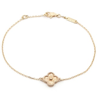 �ڱɡۡ�VAN CLEEF&ARPELS�ۥ����󥯥꡼�ա������ڥ� K18PG ���������ȥ���ϥ�֥� �֥쥹��å� 750PG ���奨�꡼ ������������� VCARO8DC00����š�