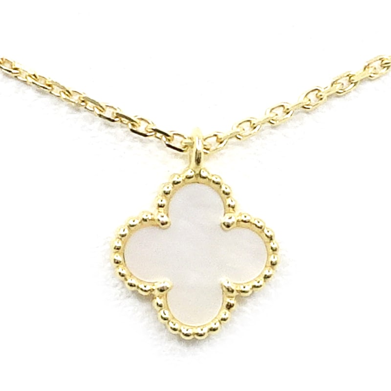 �ڱɡۡ�VAN CLEEF&ARPELS�ۥ����󥯥꡼�ա������ڥ� K18YG ���������ȥ���ϥ�֥� �ͥå��쥹 750YG VCARF69100 MOP ���奨�꡼����š�