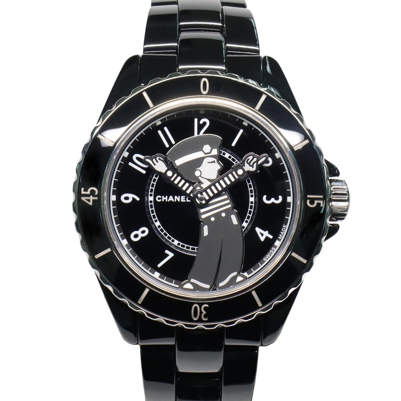 ��̾�Ų��ۡ�CHANEL�ۥ���ͥ� J12 �ޥɥ⥢���� ��ѥ��� H7609 �֥�å�����ߥå� ��ư�� ����ӻ��� �ˡ���š�