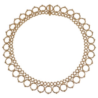 ��̾��ۡ�TIFFANY�ۥƥ��ե��ˡ� ���饸�奨���åƥɥ�� ���֥���� ���硼���� 750YG K18��������������� �ͥå��쥹����š�