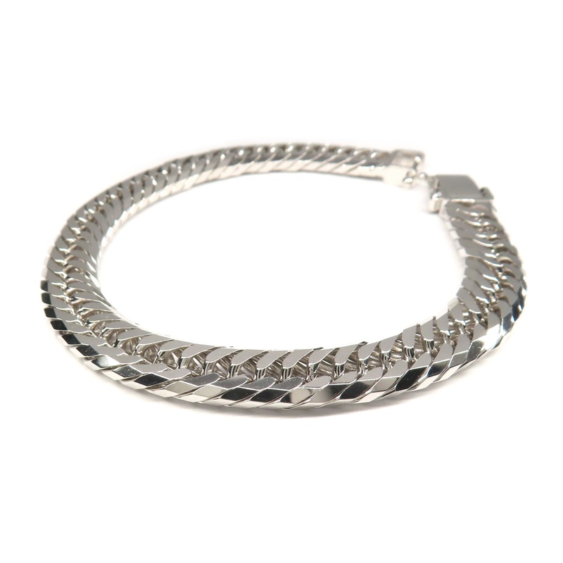 ��̾�Ų��ۡ�JEWELRY�ۥ֥쥹��å� ��ʿ ���إ� 8�� �ȥ�ץ� K18WG 750 �ۥ磻�ȥ������ 30.7g 18.5cm ¤ʾ�ɹ�� �ۡ���ޡ��� ��� ���奨�꡼ �����Ѥߡ���š�