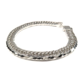 ��̾�Ų��ۡ�JEWELRY�ۥ֥쥹��å� ��ʿ ���إ� 8�� �ȥ�ץ� K18WG 750 �ۥ磻�ȥ������ 30.7g 18.5cm ¤ʾ�ɹ�� �ۡ���ޡ��� ��� ���奨�꡼ �����Ѥߡ���š�