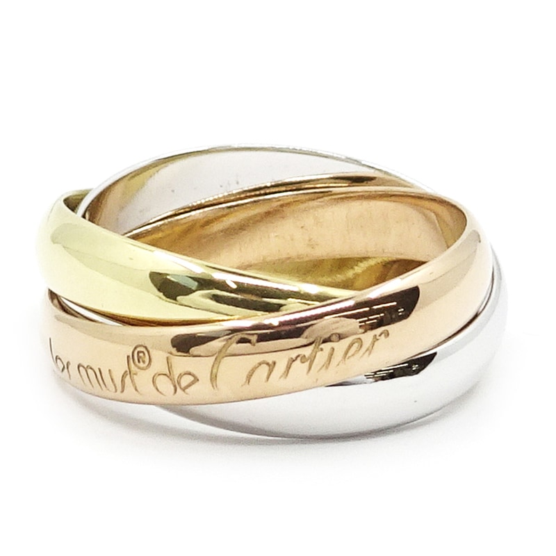 �ڱɡۡ�CARTIER�ۥ���ƥ��� K18YG WG PG �ȥ�˥ƥ� 3���顼 ��� ���� 750YG ���奨�꡼ ��ǥ����� ��� �϶�ڻž夲�ѡۡ���š�