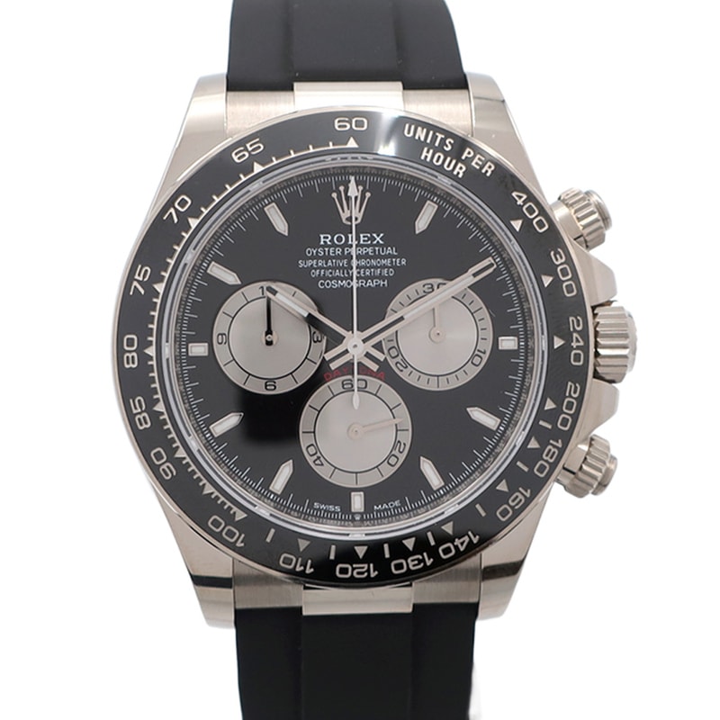 ��ŷ��ۡ�ROLEX�ۥ���å��� �����⥰��եǥ��ȥ� 126519LN �֥�å� K18WG �ۥ磻�ȥ������ ��С� �ӻ��� ��ư���� ��� 2024ǯ�ݾڽ����š�