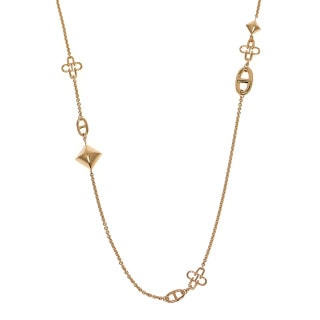 ��̾��ۡ�HERMES�ۥ���᥹ ����� �ޥ�� �ͥå��쥹 K18PG �ԥ󥯥������ ��Ĺ��43cm ���奨�꡼ ����¾�ڻž夲�ѡۡ���š�