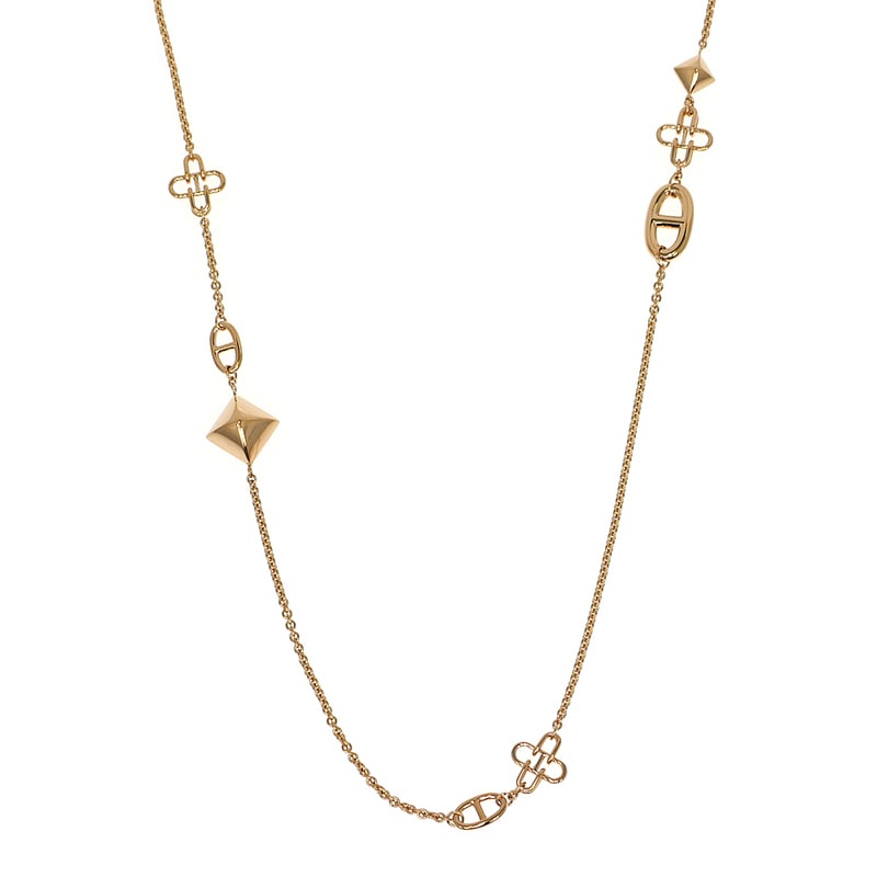 ��̾��ۡ�HERMES�ۥ���᥹ ����� �ޥ�� �ͥå��쥹 K18PG �ԥ󥯥������ ��Ĺ��43cm ���奨�꡼ ����¾�ڻž夲�ѡۡ���š�