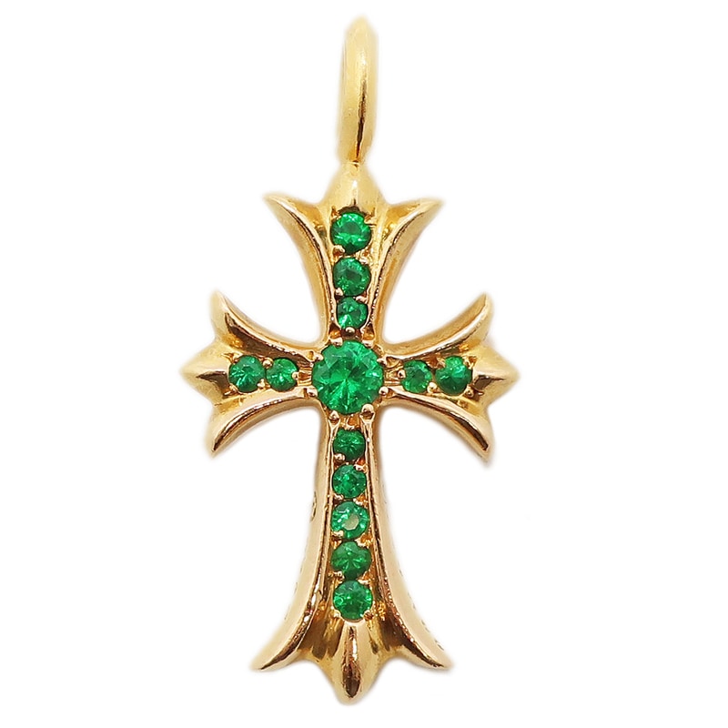 ��ŷ��ۡ�CHROME HEARTS�ۥ�����ϡ��� �����ˡ��ե��åȥ����� �ڥ����ȥȥå� ������� 22K ���奨�꡼ TINY CH CROSS ��������������ɡ���š�