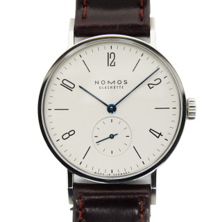 【名東】【NOMOS】ノモス タンジェント ホワイト文字盤 SS 手巻 箱・ギャランティ付属 メンズ 男 腕時計【中古】