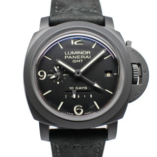 ��̾�Ų��ۡ�PANERAI�ۥѥͥ饤 ��ߥΡ��� 1950 10�ǥ��� GMT ������ߥ� PAM00335 O�� �֥�å� CE �� ��ư���� ��� �ݾڽ��դ� 2013ǯ����š�