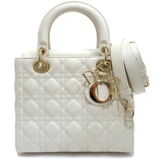 �ڱɡۡ�DIOR�ۥǥ������� ��ǥ��ǥ������� �ߥǥ����� �ϥ�ɥХå� 2WAY M0565ONGE �쥶�� �ۥ磻�� �� ������ɶ�� ��ǥ����� Ȣ ��¸�ޡ���š�