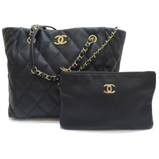�ڱɡۡ�CHANEL�ۥ���ͥ� ��������ȡ��� �ȡ��ȥХå� �ޥȥ�å� AS3818 �����ॷ�ꥢ�� ����ӥ������� ���쥤��ɥ����ե쥶�� �֥�å� ������ɶ�� ��ǥ����� ��¸�ޡ���š�