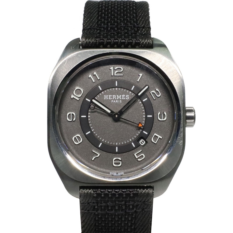 名古屋】【HERMES】エルメス H08 ウォッチ 42MM SP1.741 グレー
